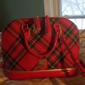 Dooney and Bourke tartan zip zip